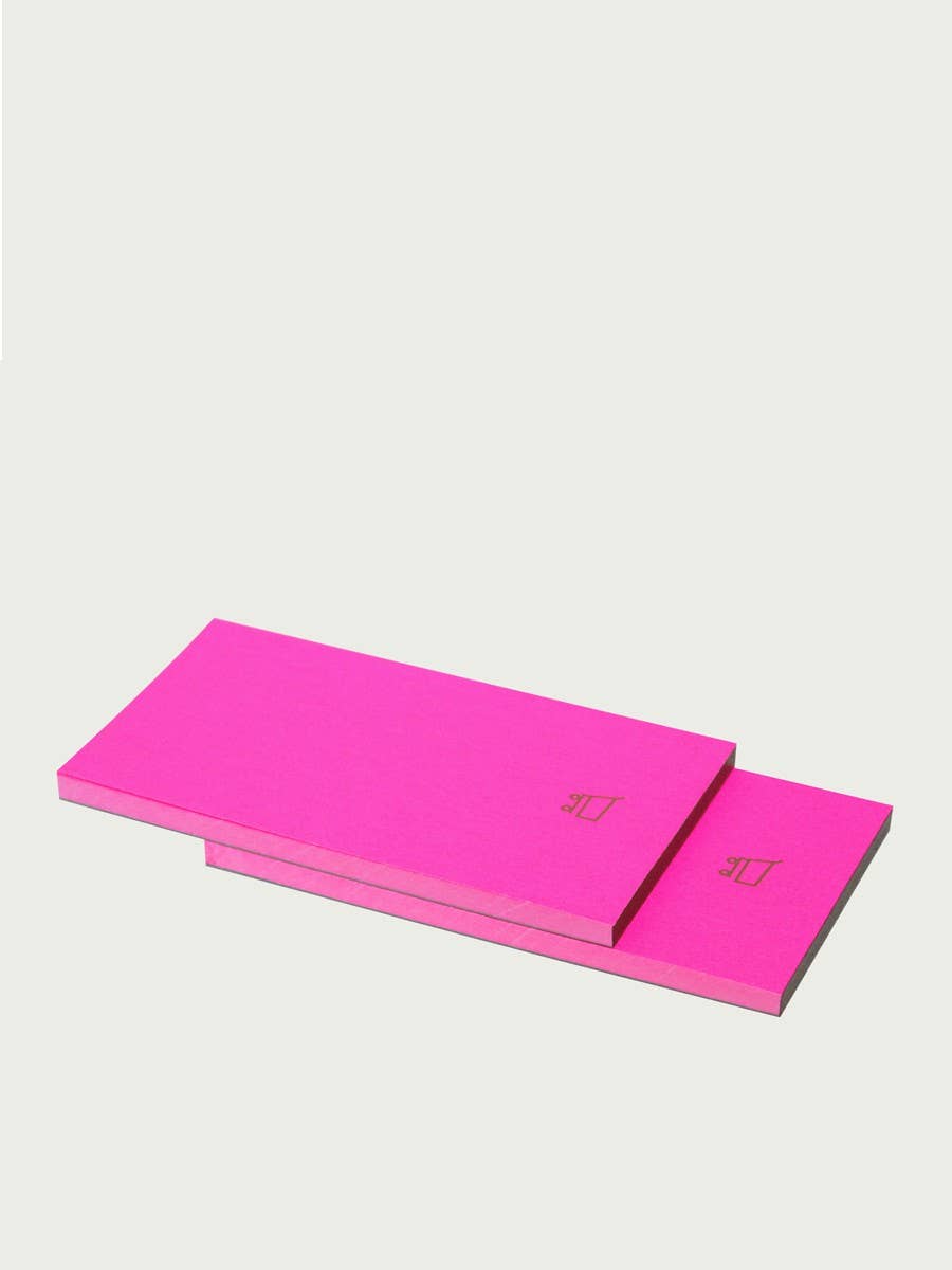 Le Typographe NEON PINK CADDIE MINI NOTEPAD