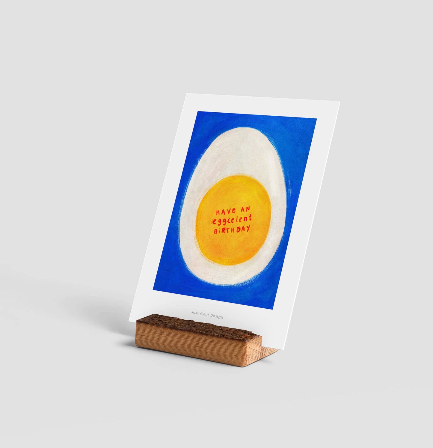 JCD Eggcelent birthday mini art print | Happy birthday card