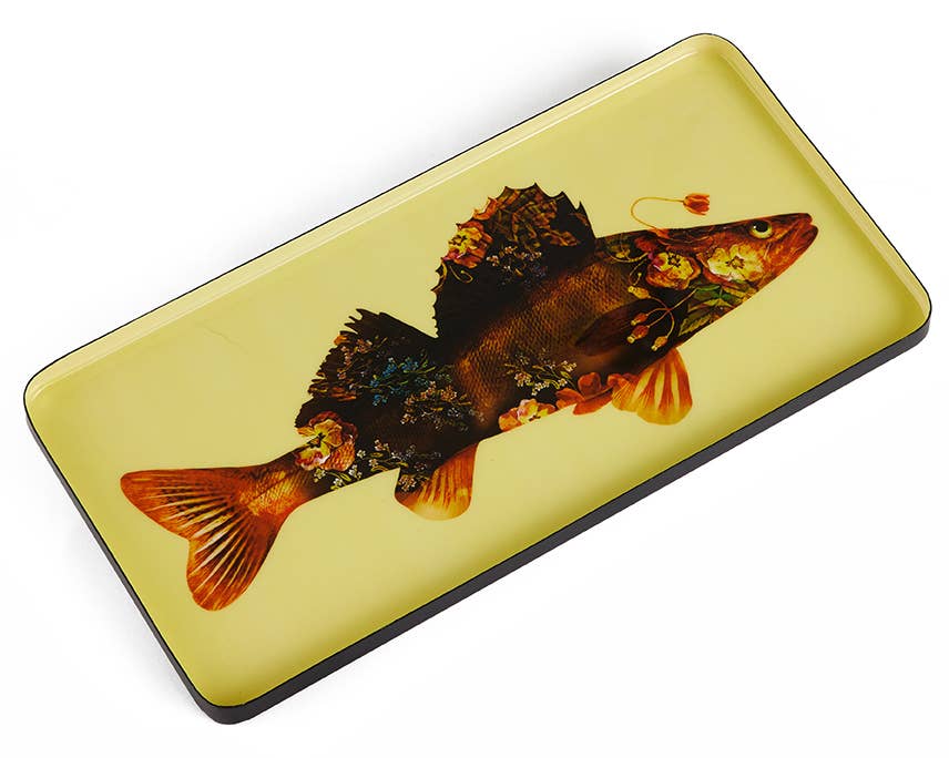 Gangzai Flower Fish Rectangular Tray