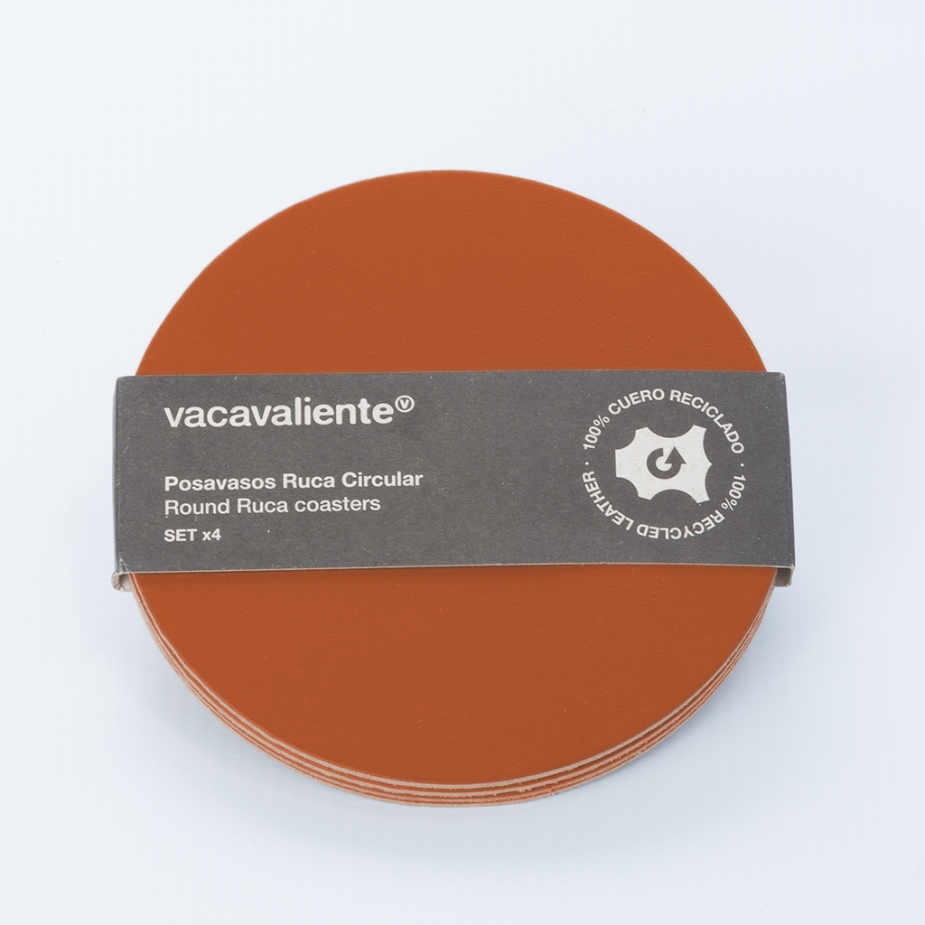 Vaca Valiente Coaster Set Round