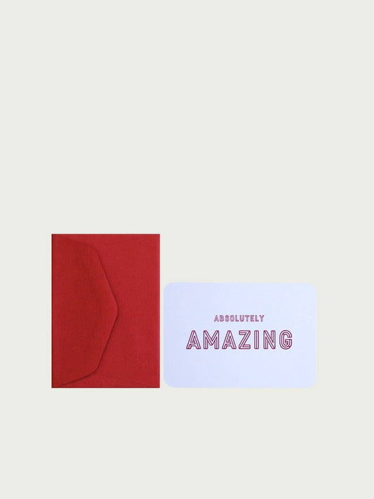 Le Typographe ABSOLUTELY AMAZING CARD