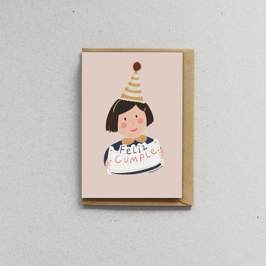 Ypamiqué Card With Envelope - Birthday - Girl's Birthday