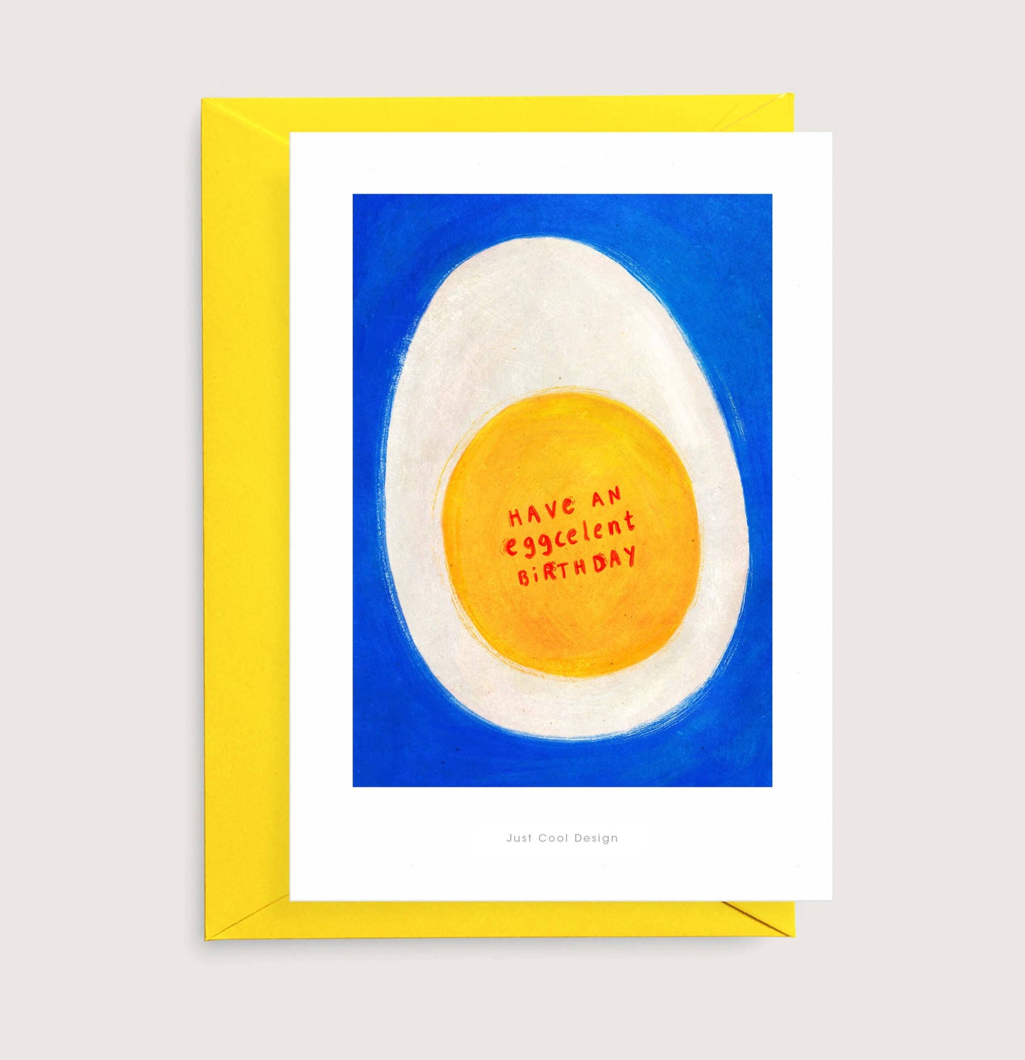 JCD Eggcelent birthday mini art print | Happy birthday card