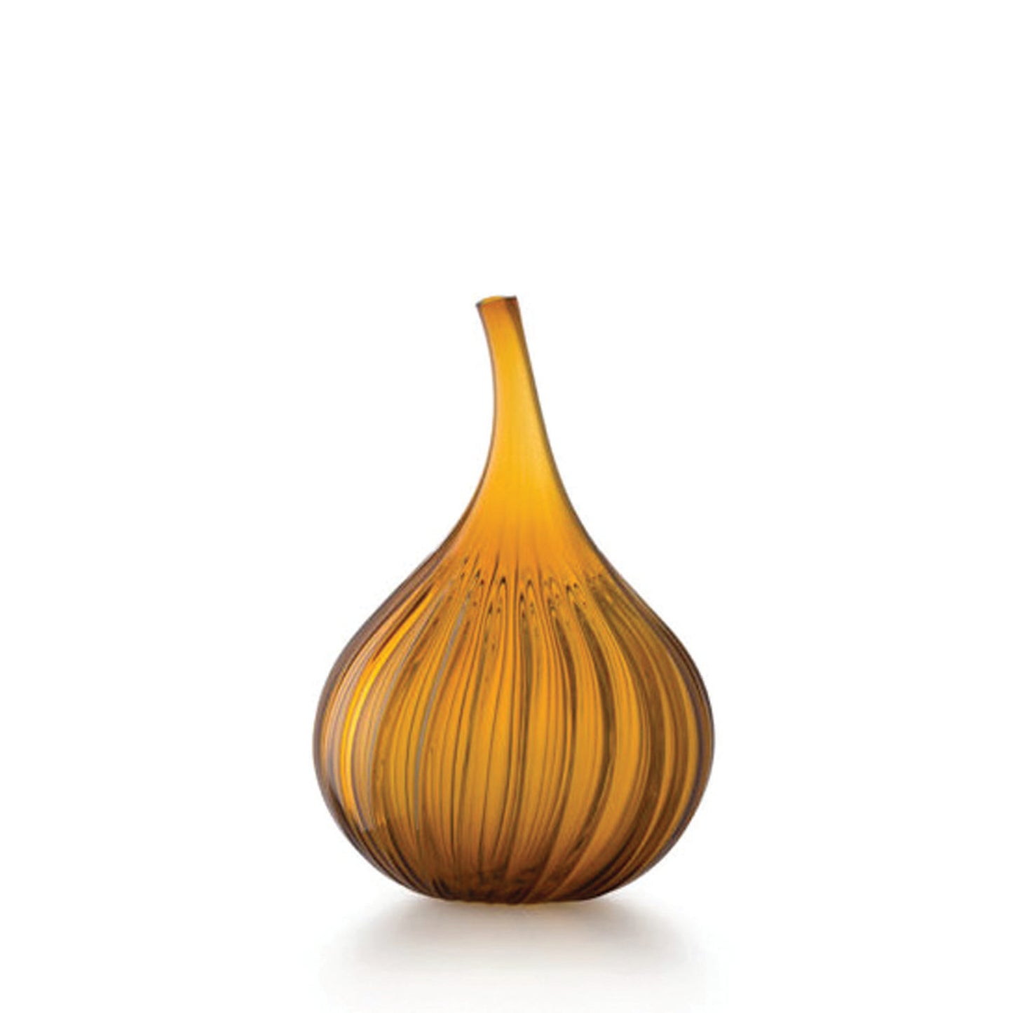 Salviati Drops Vase Clear Amber