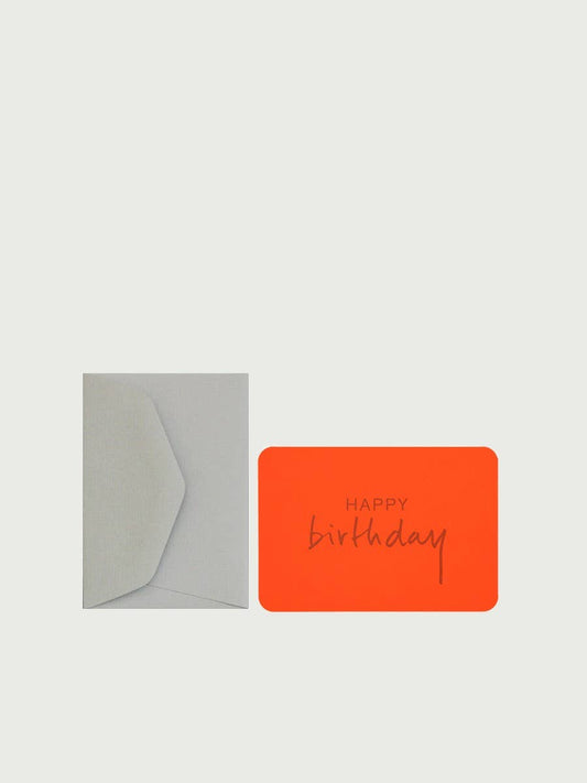 Le Typographe Happy Birthday Handwritten Card