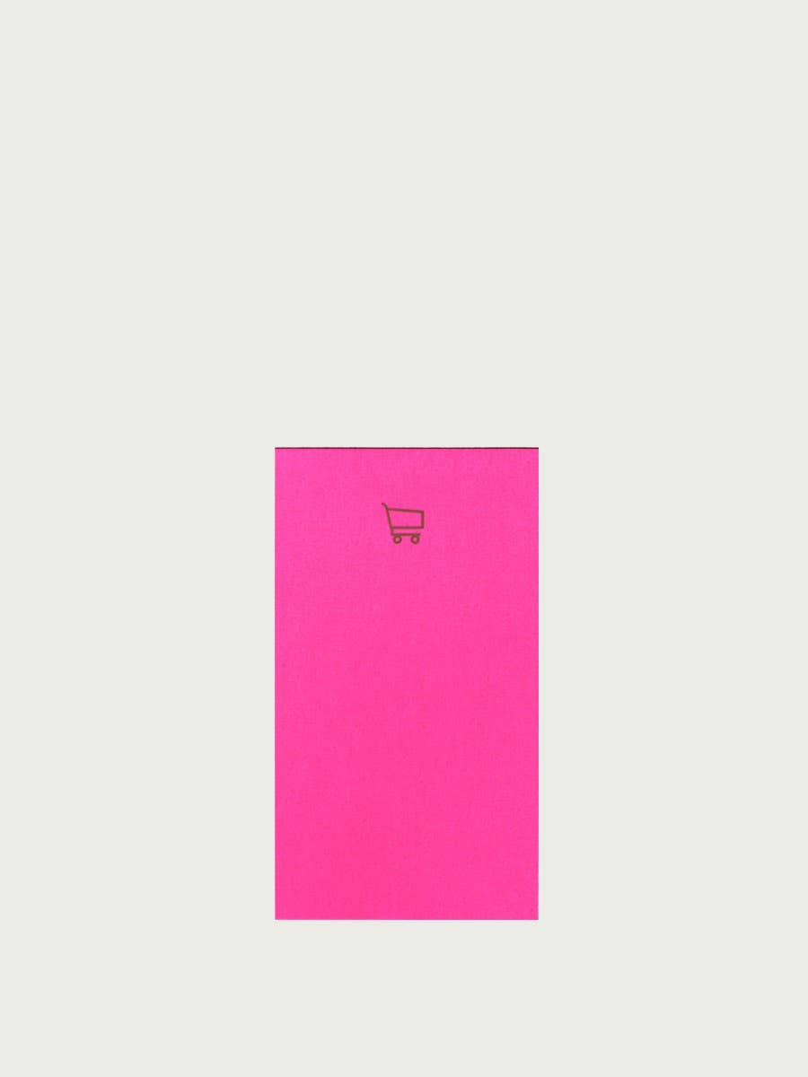 Le Typographe NEON PINK CADDIE MINI NOTEPAD